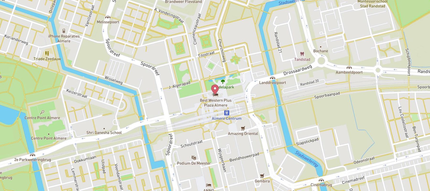 PLAZA Premium Almere map