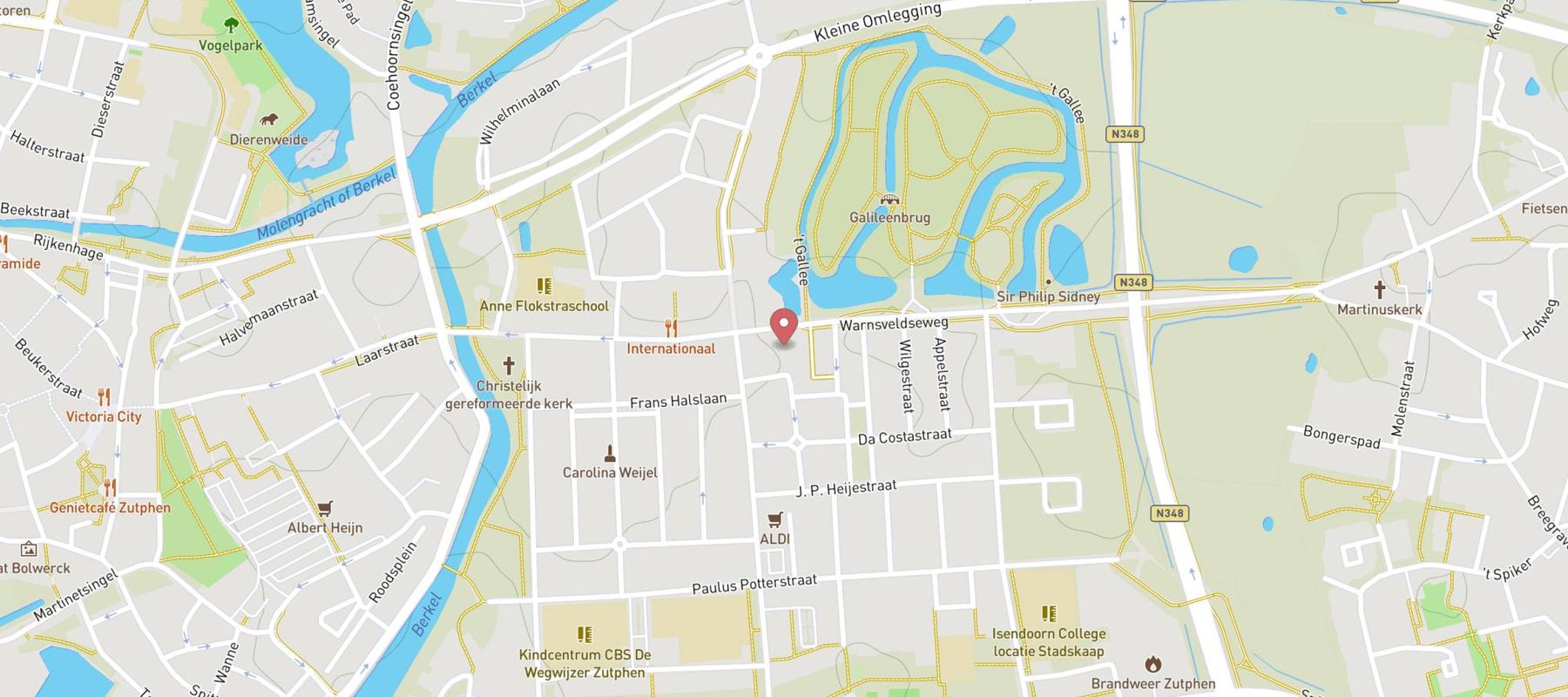 Tango Zutphen Warnsveldseweg map