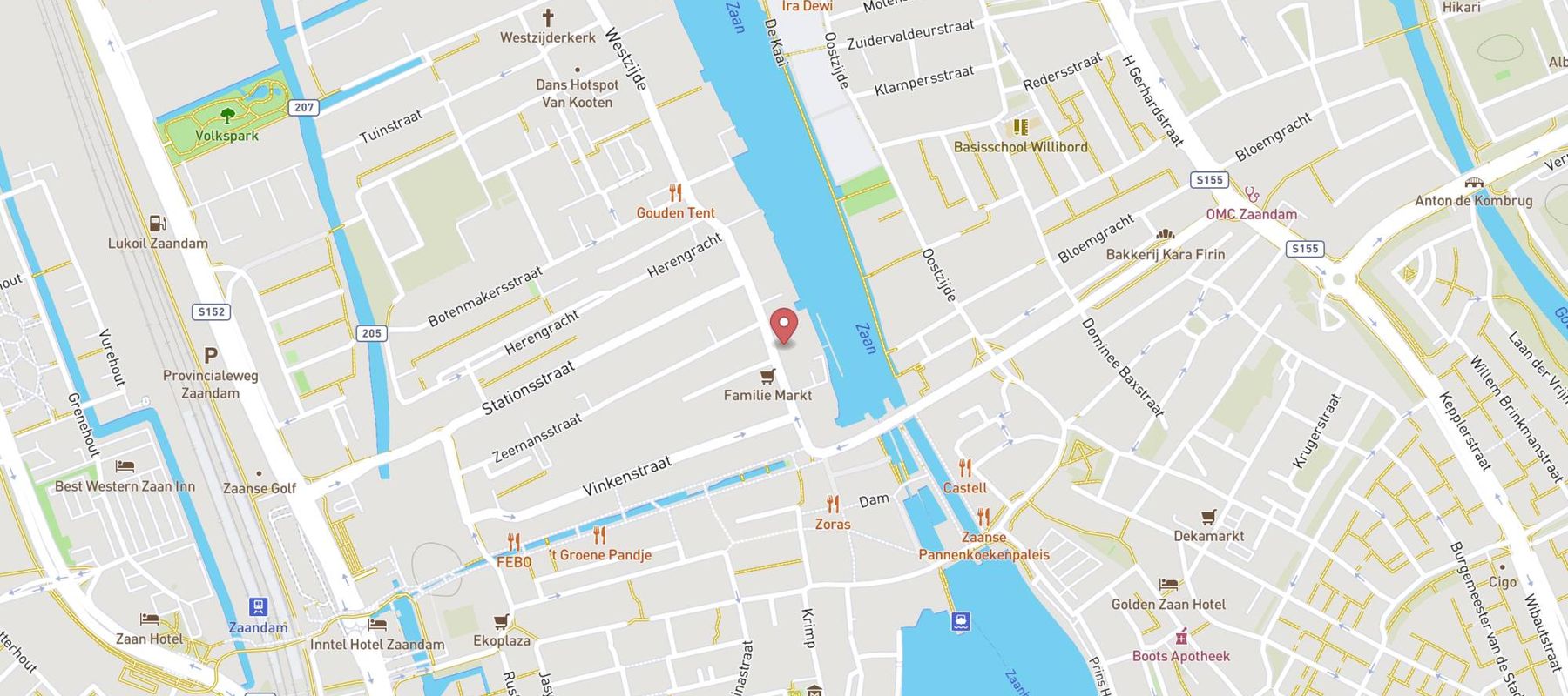 Xenos Zaandam map