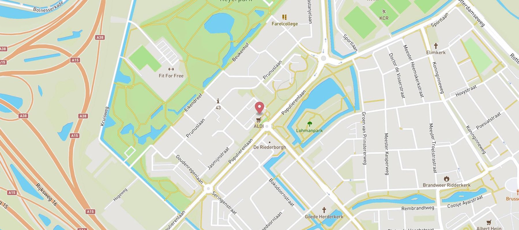 ALDI Ridderkerk Olmenlaan map