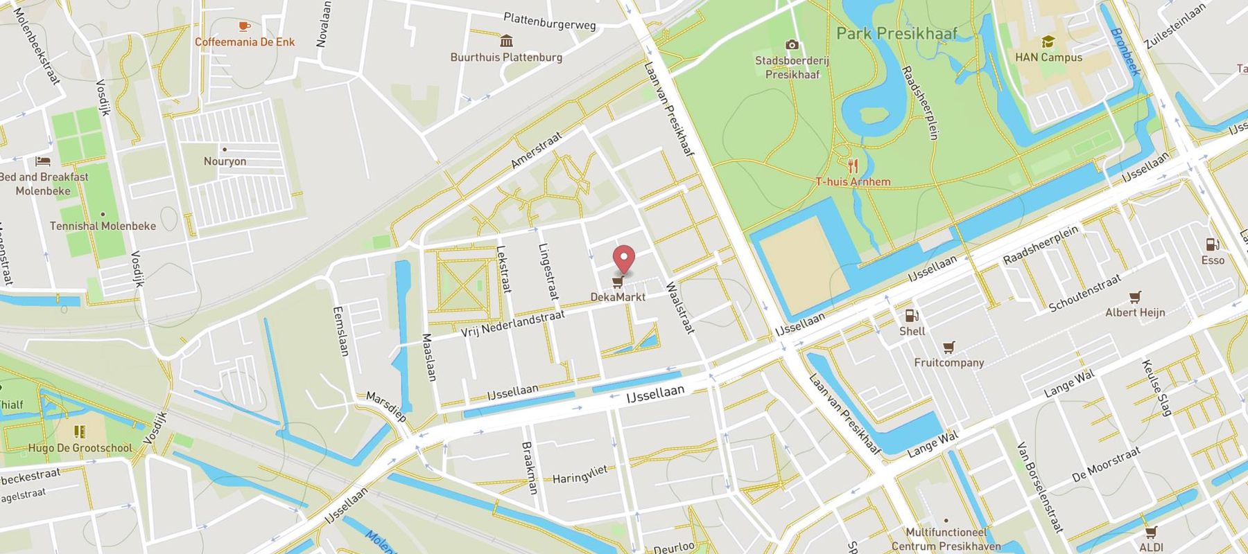 DekaMarkt Arnhem map