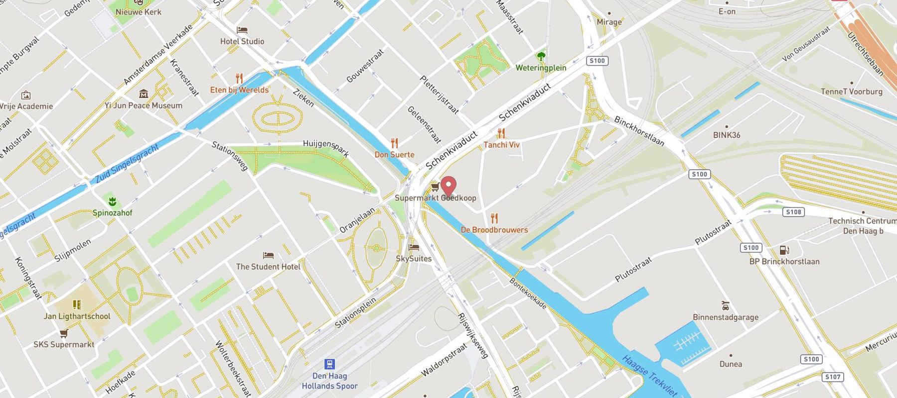 Stayokay Hostel Den Haag map