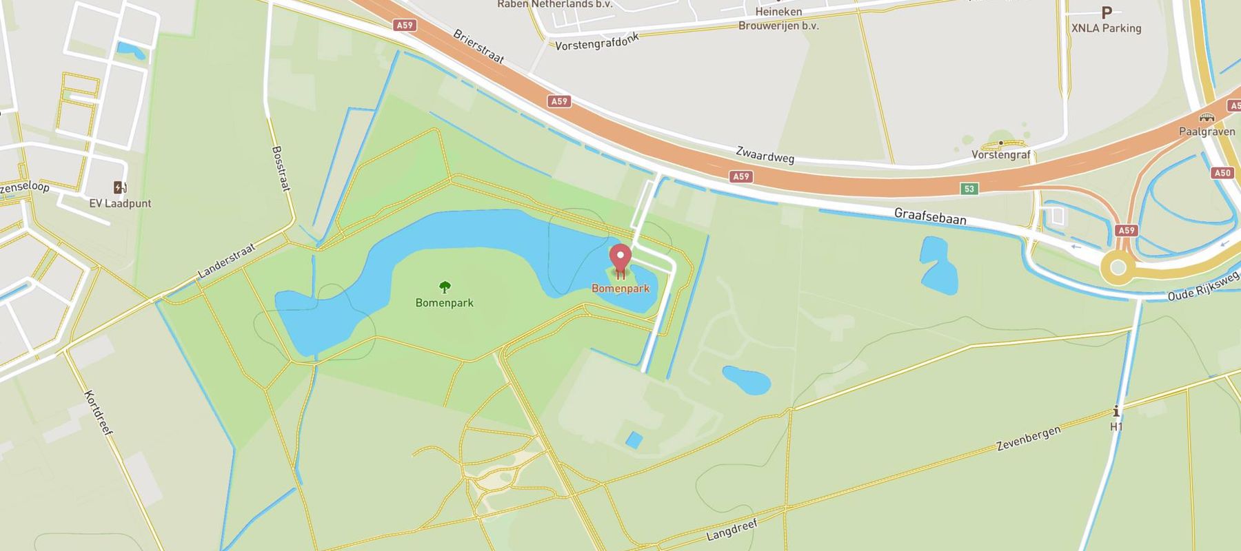 Bomenpark map