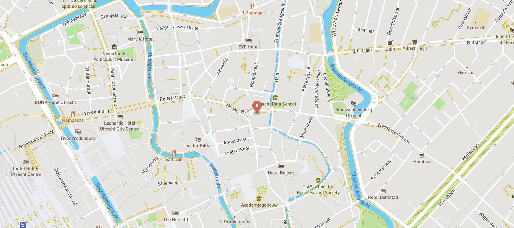 Restaurant Carmel Market map