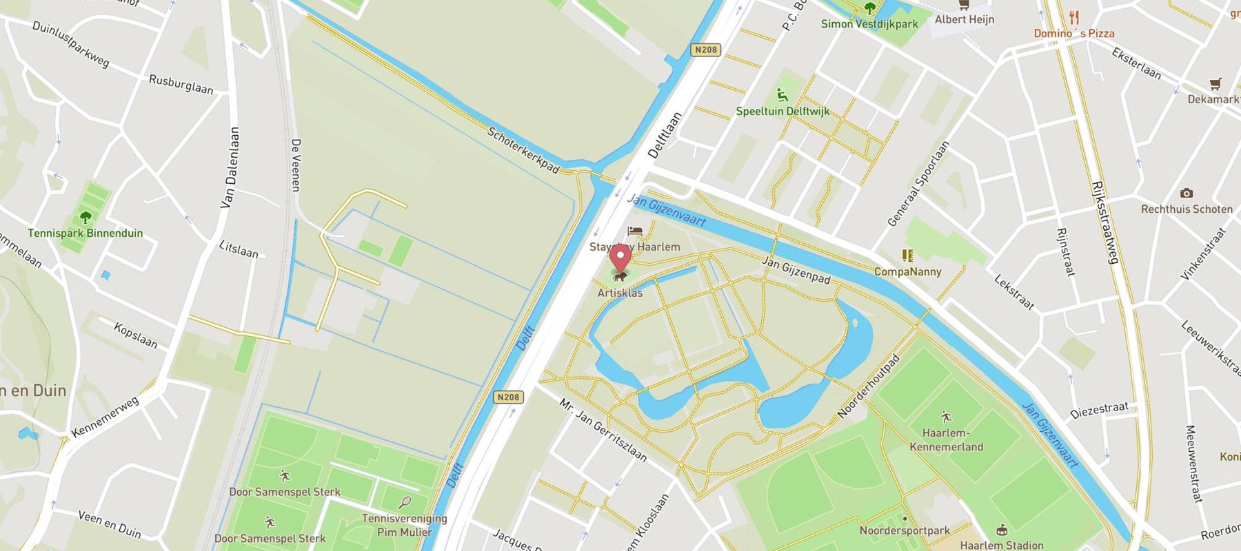 Artisklas Haarlem map
