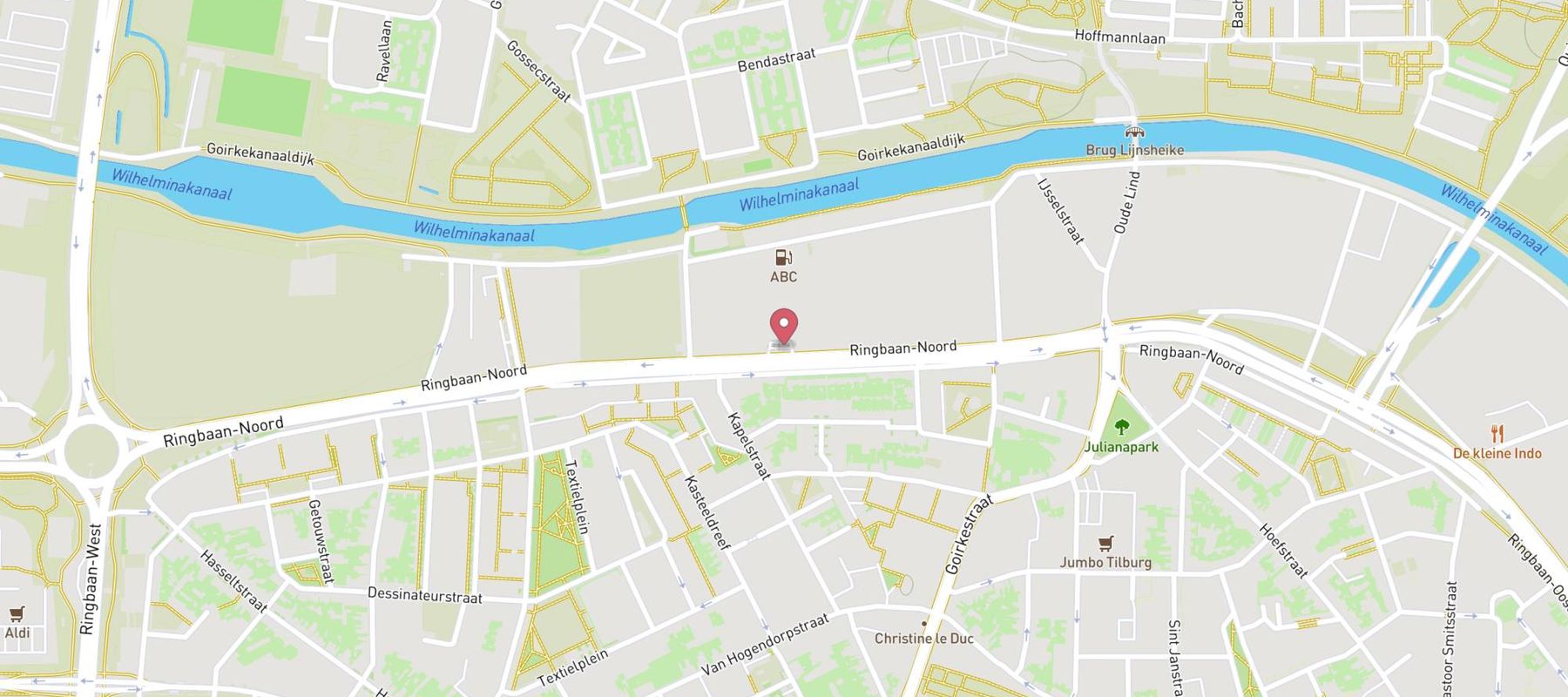 Tamoil Tankstation Tilburg Ringbaan map