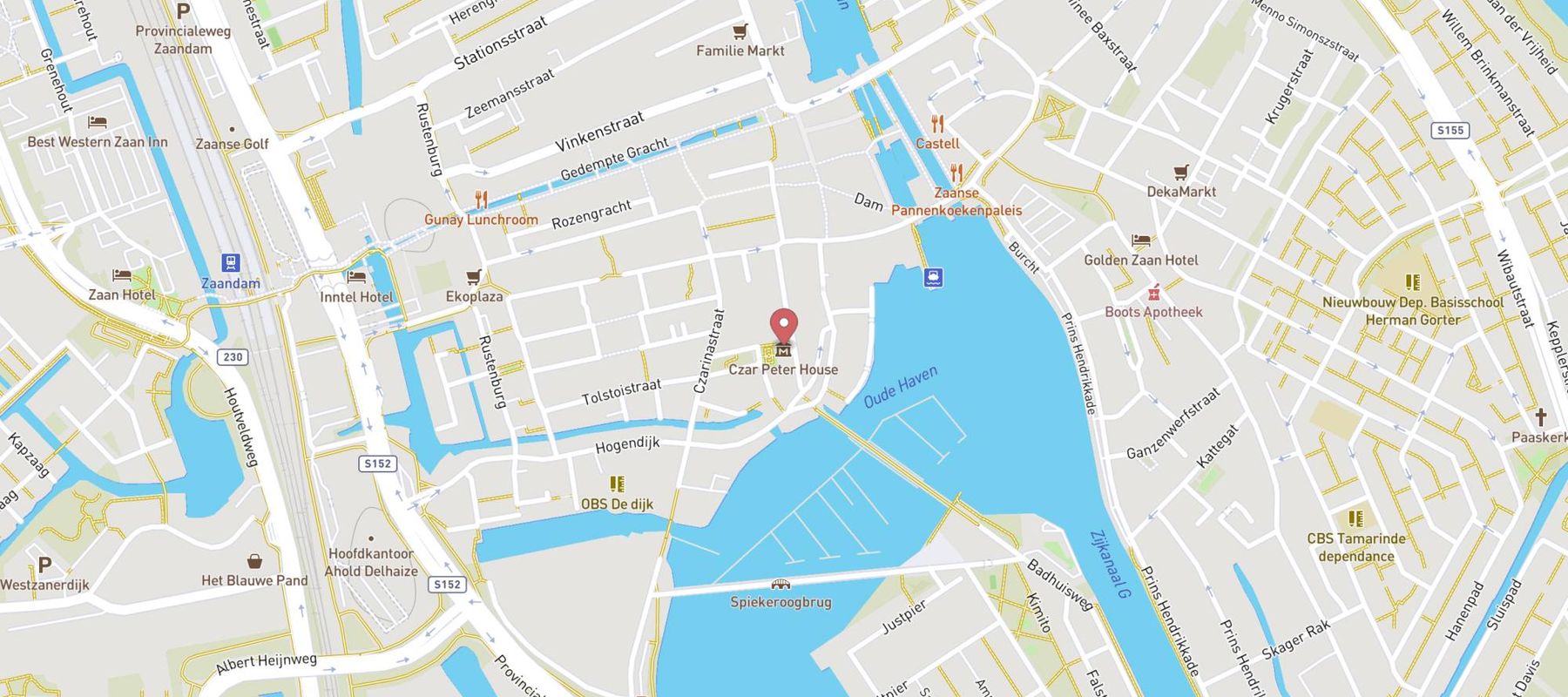 Czaar Peterhuisje map