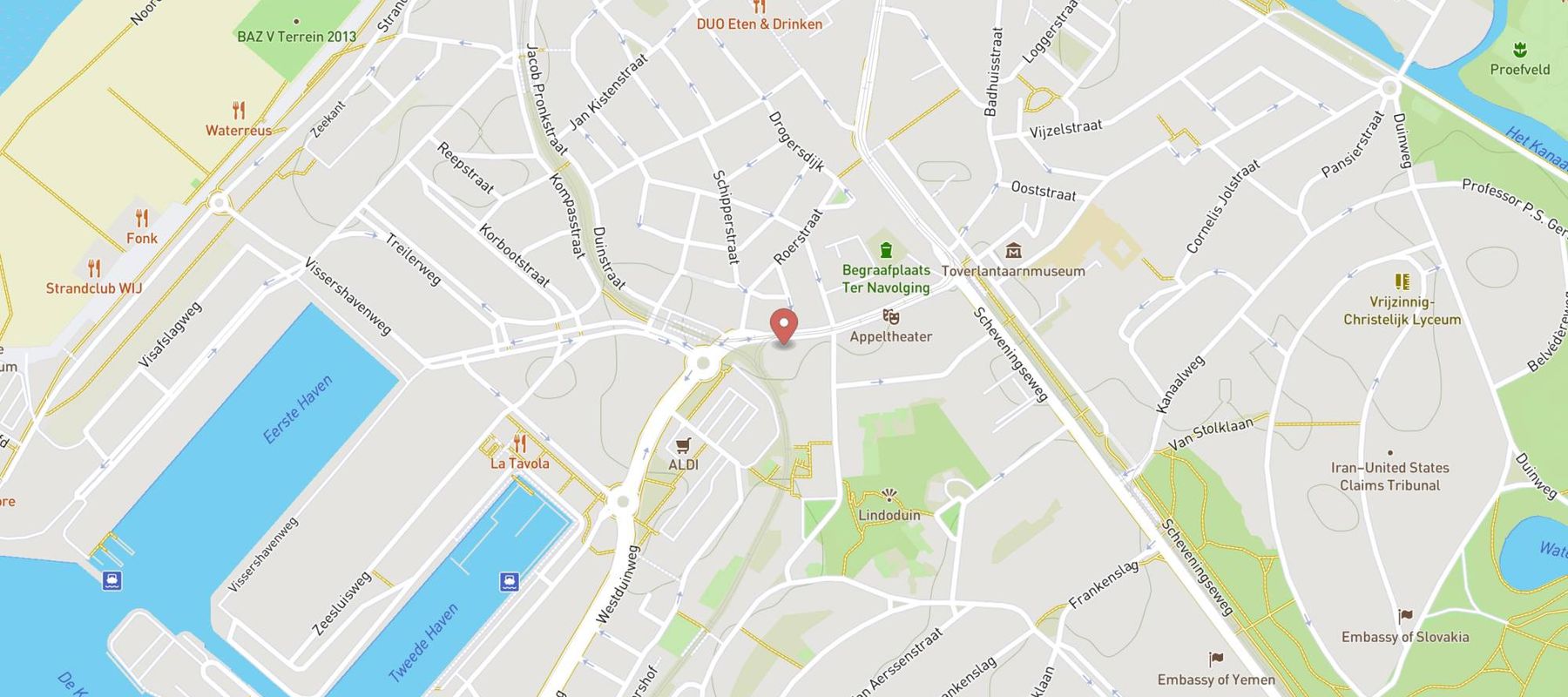 haan tankstation Den Haag map