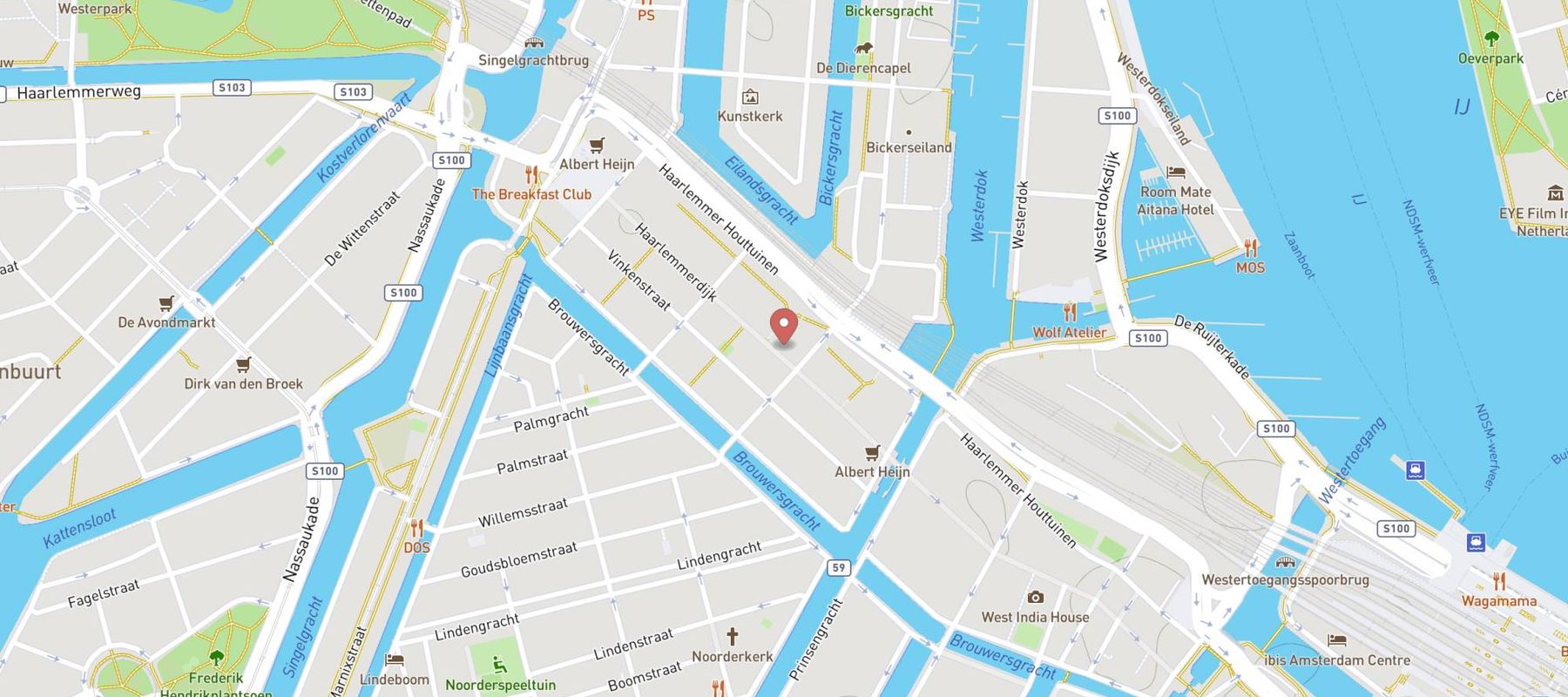Blokker Amsterdam Haarlemmerdijk map