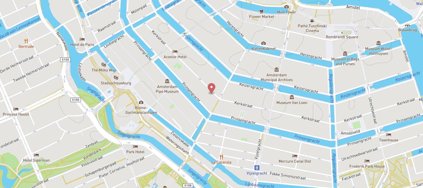 Auberge Amsterdam map