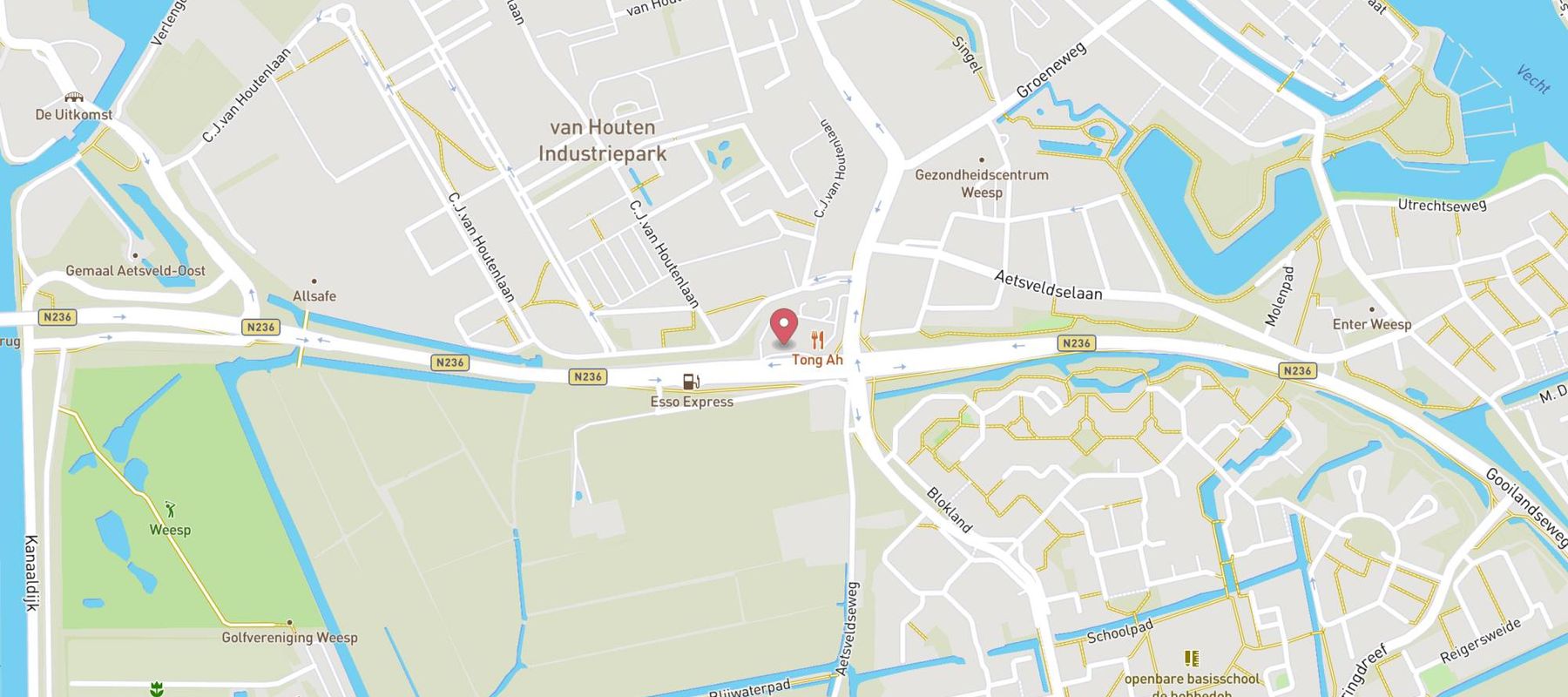 Esso Express Weesp Zuid map