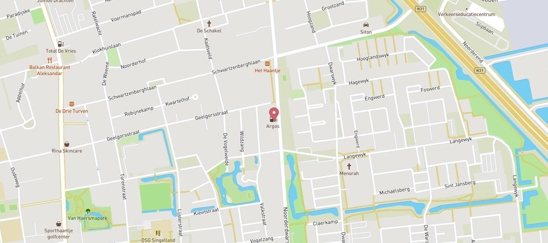 Argos Drachten, Noorderdwarsvaart map