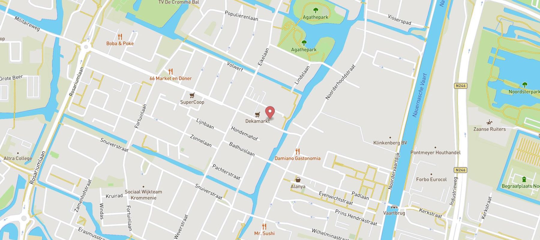 DekaMarkt Krommenie map