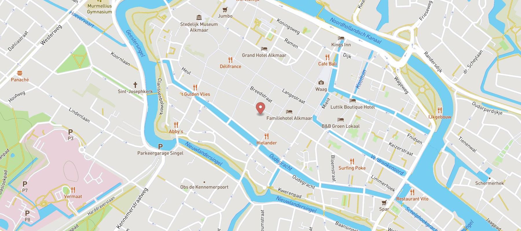 Hans Anders Opticien Alkmaar Centrum map