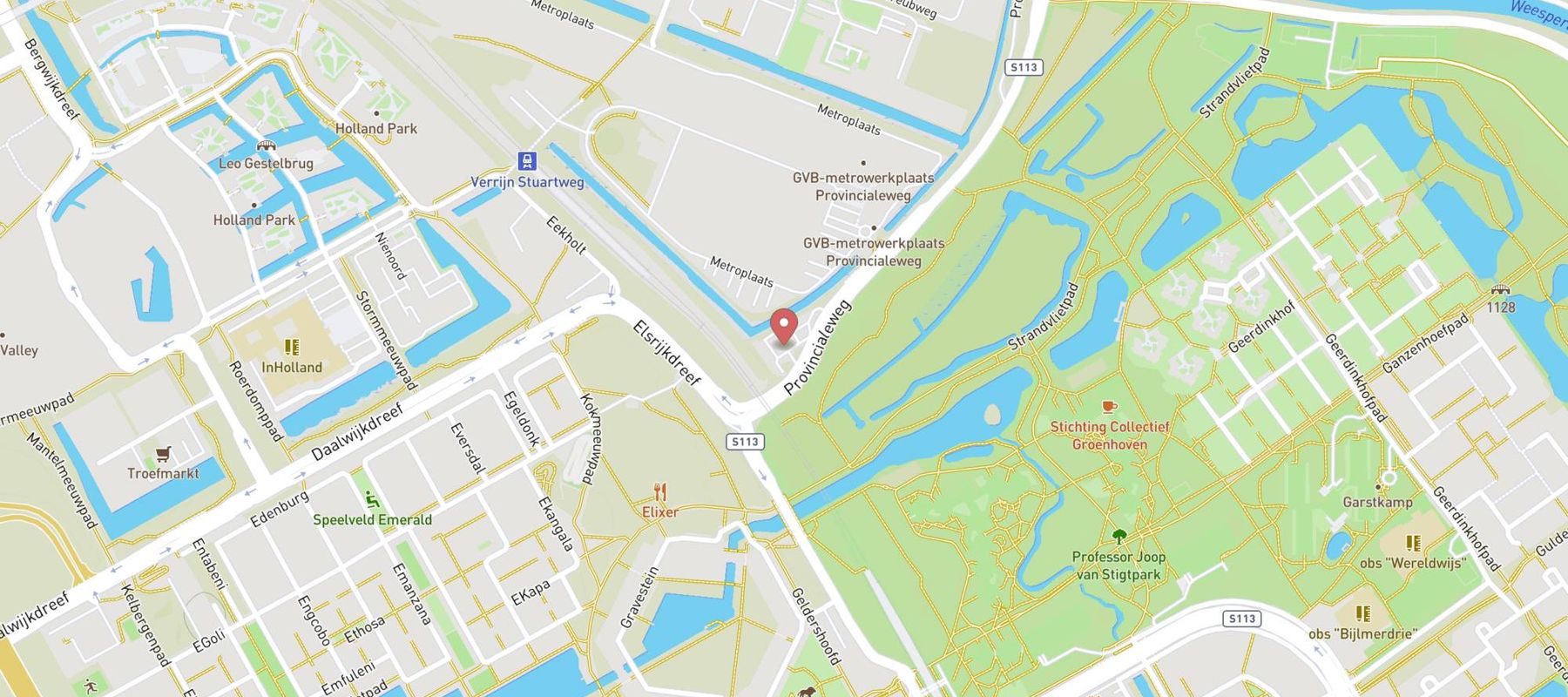 BP tankstation Diemen map