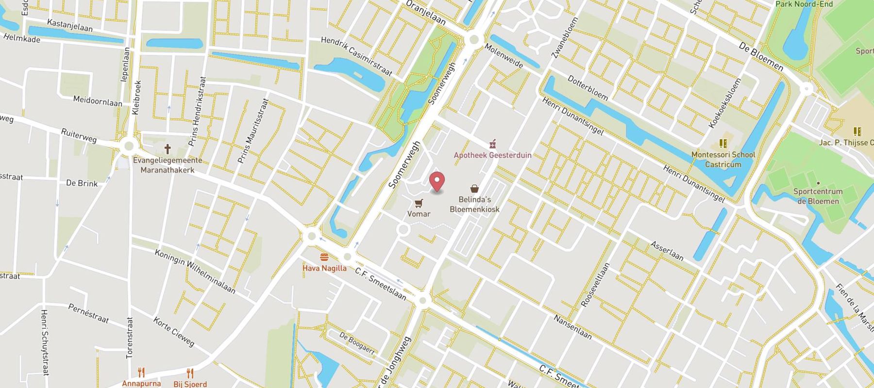 Pearle Opticiens Castricum map