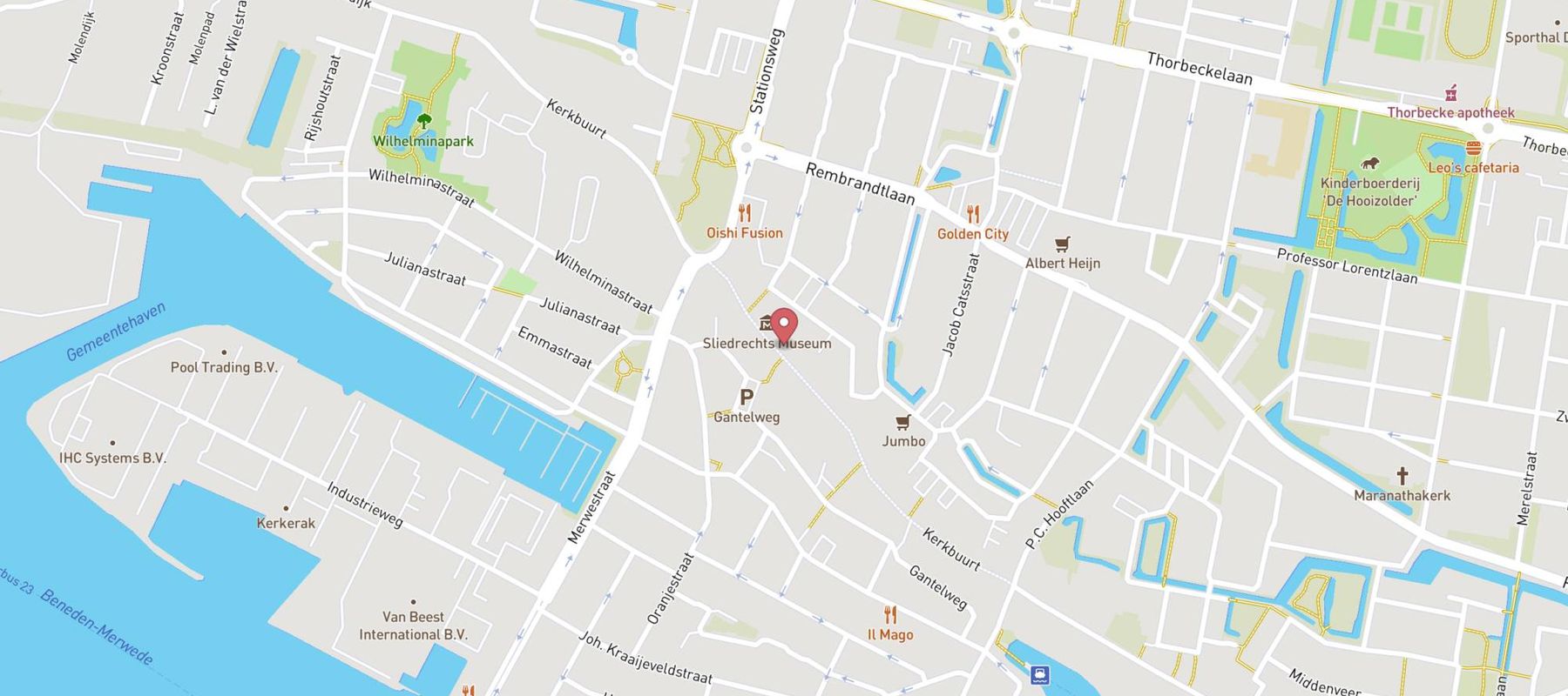Shoeby - Sliedrecht map