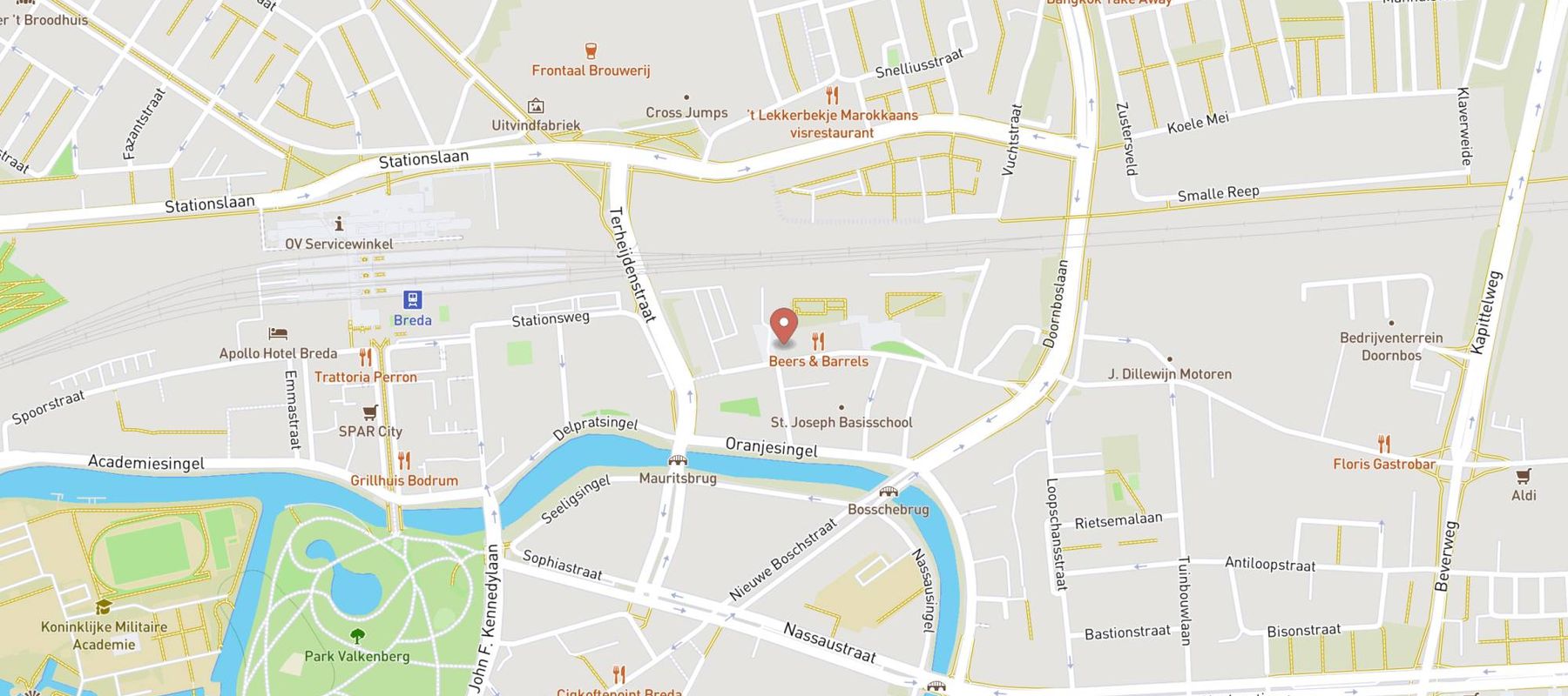 Beers & Barrels - Breda map