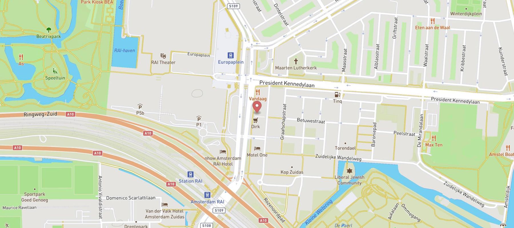 Action Amsterdam map