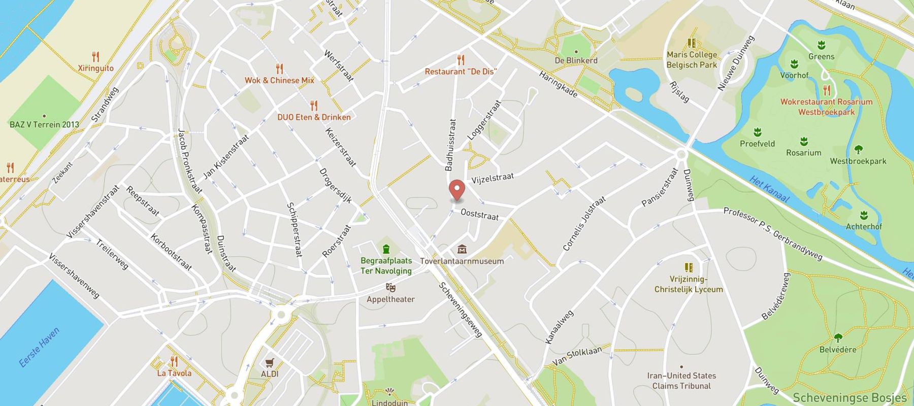 Restaurant CRU map