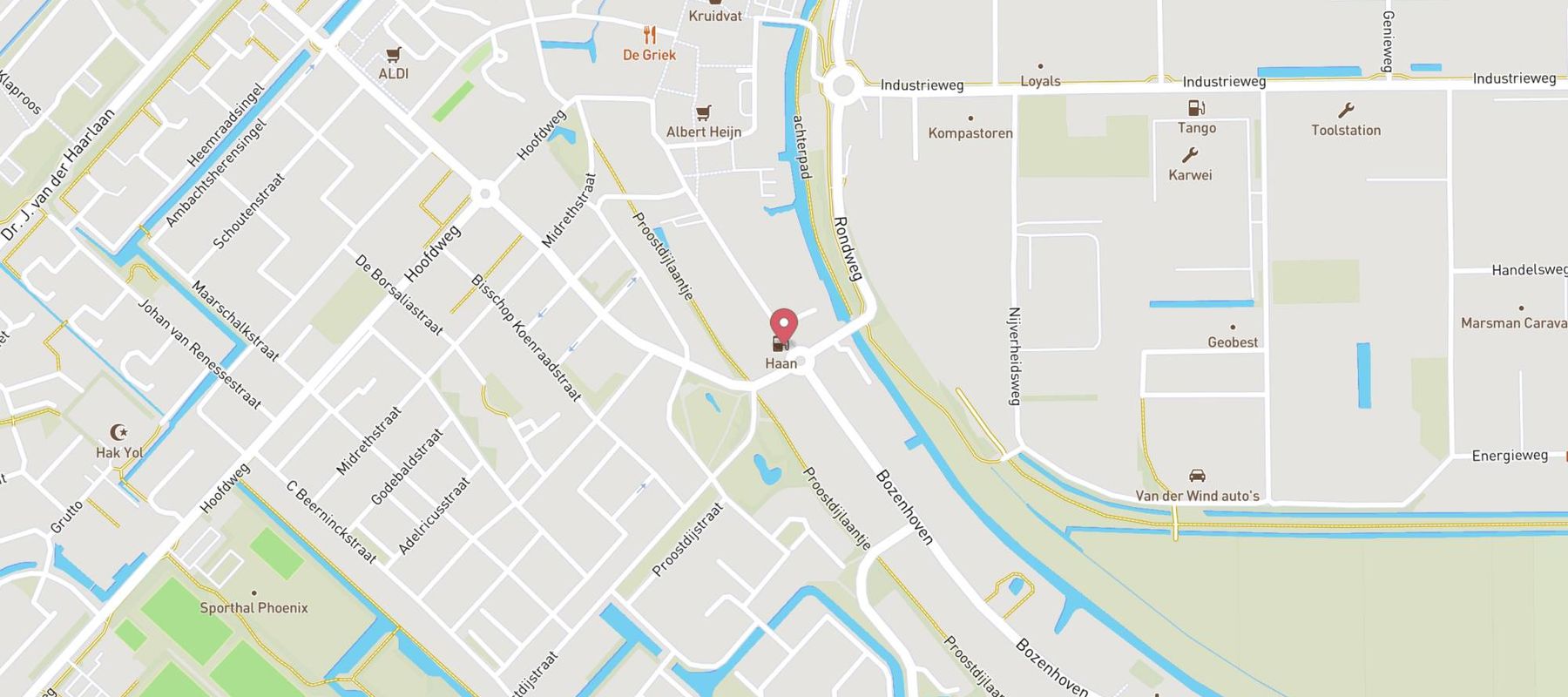 haan tankstation Mijdrecht map