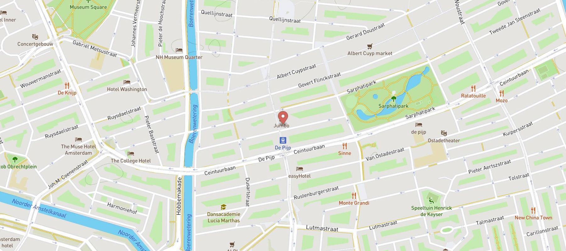 HEMA A'dam-Ferdinand Bolstraat map