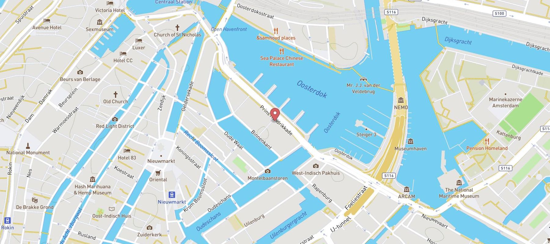 The Hendrick's Hotel map