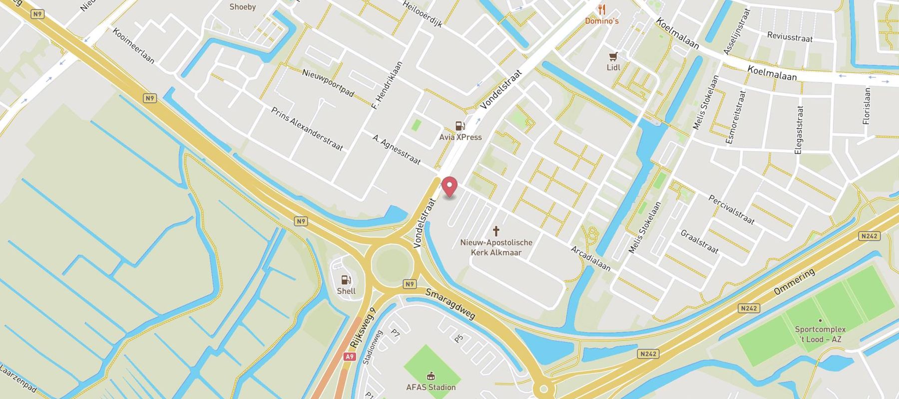 Hotel Alkmaar map