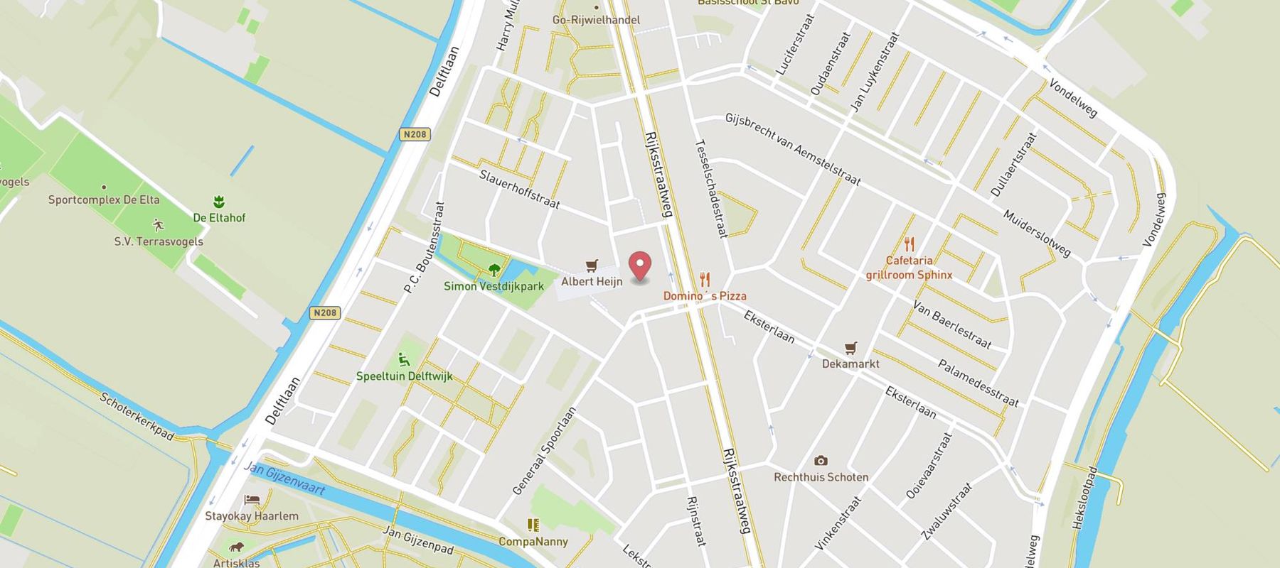 Blokker Haarlem Marsmanplein map