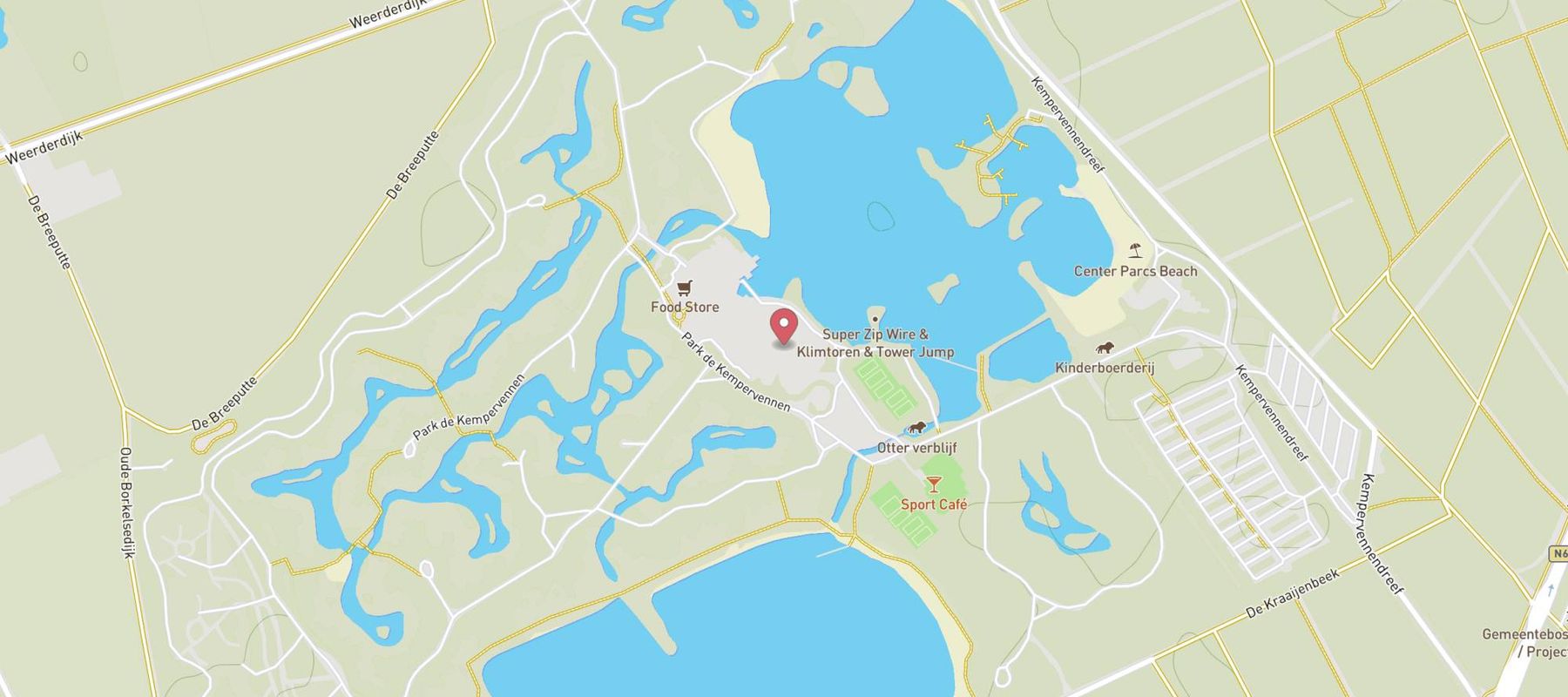 Aqua Mundo Center Parcs De Kempervennen map