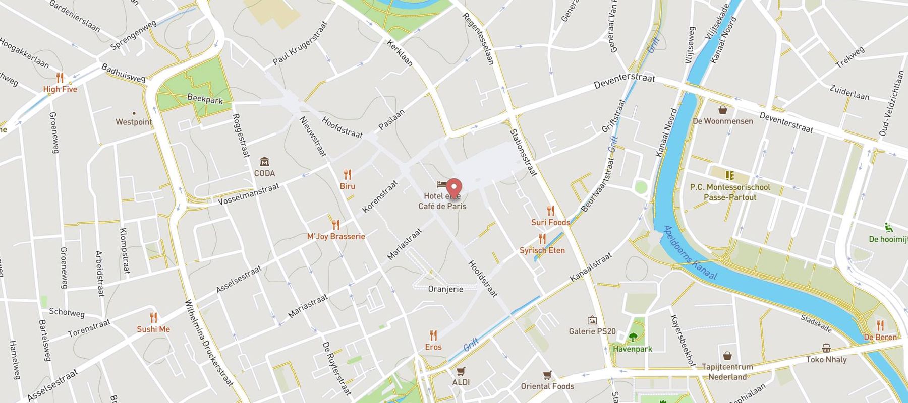 Hans Anders Opticien Apeldoorn Centrum map