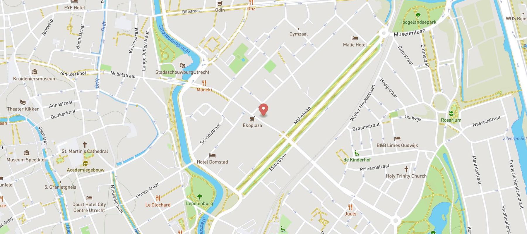 De Pizzabakkers Nachtegaalstraat map