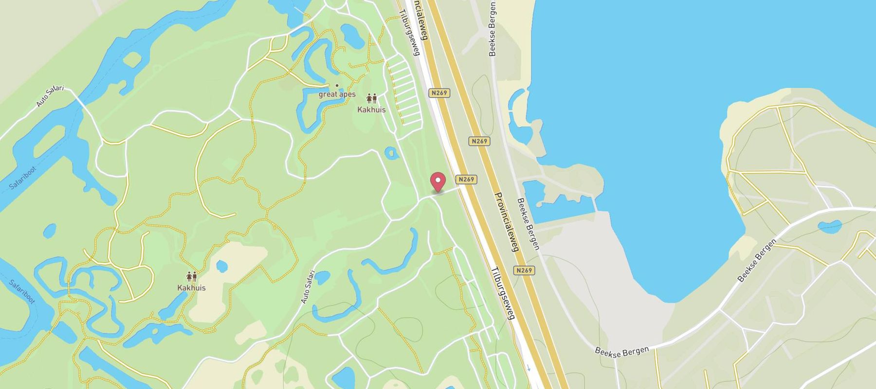 Safaripark Beekse Bergen map