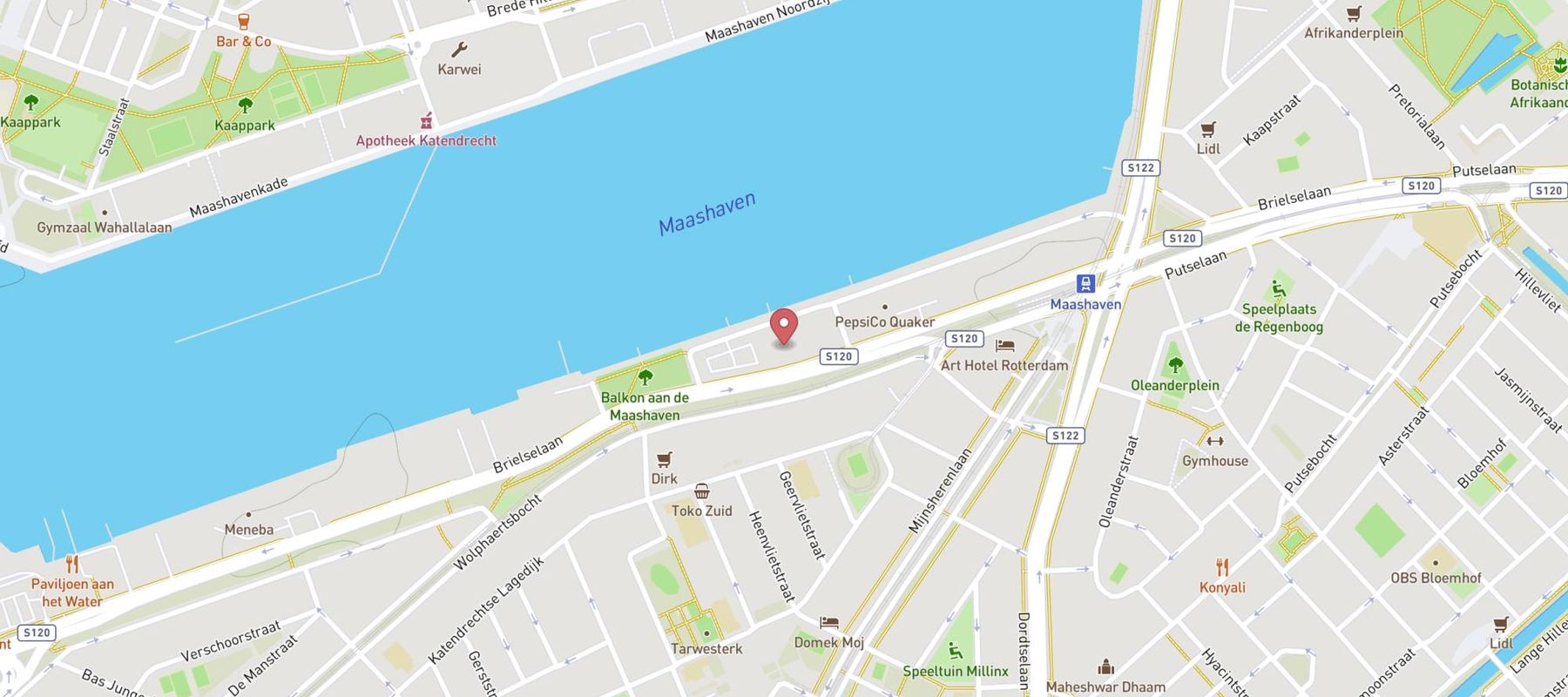 Karwei bouwmarkt Rotterdam map