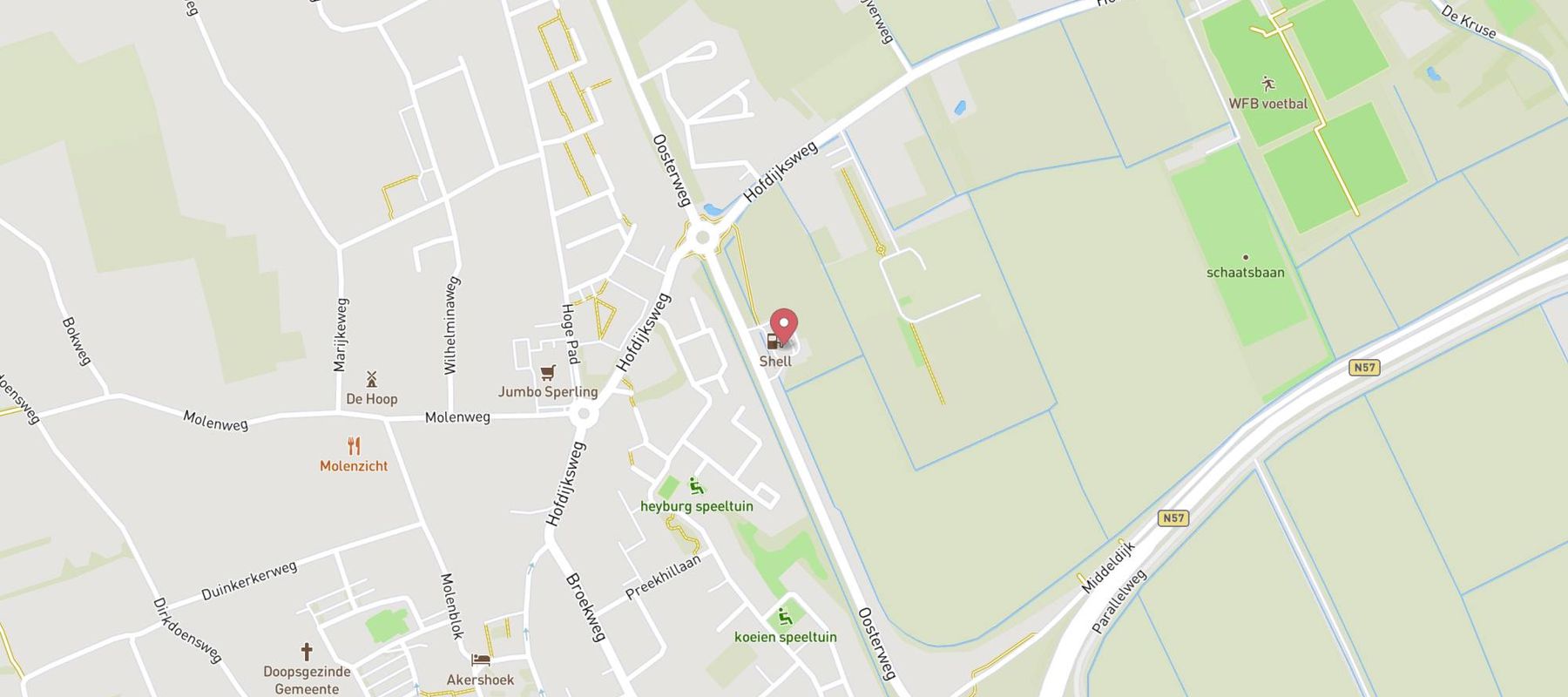 haan tankstation Ouddorp map