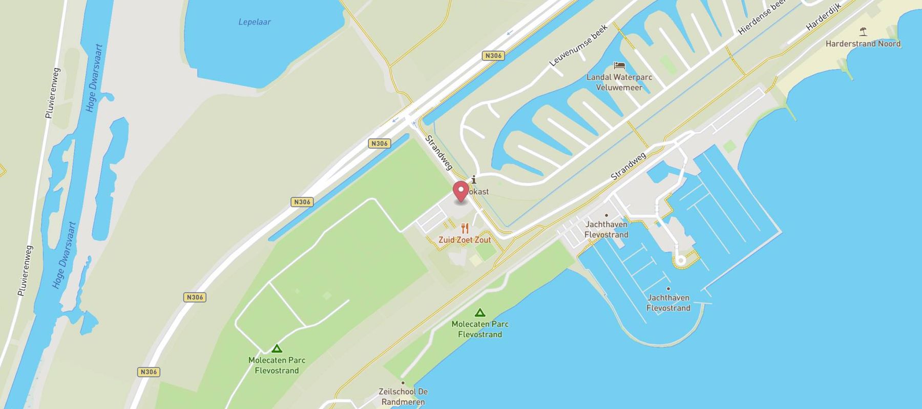 RECRA Flevostrand, Biddinghuizen map