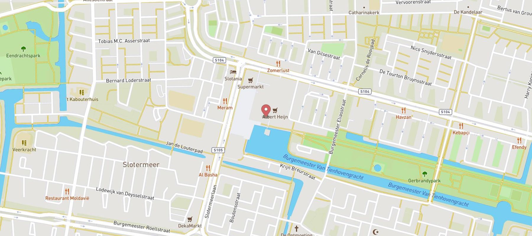 HEMA Amsterdam-Slotermeer map
