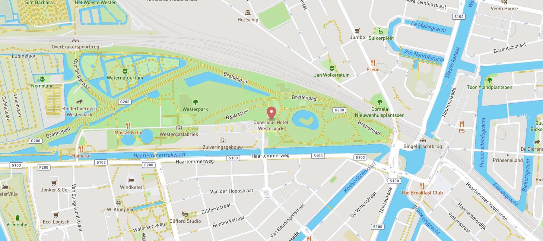 Restaurant Bar Kantoor map