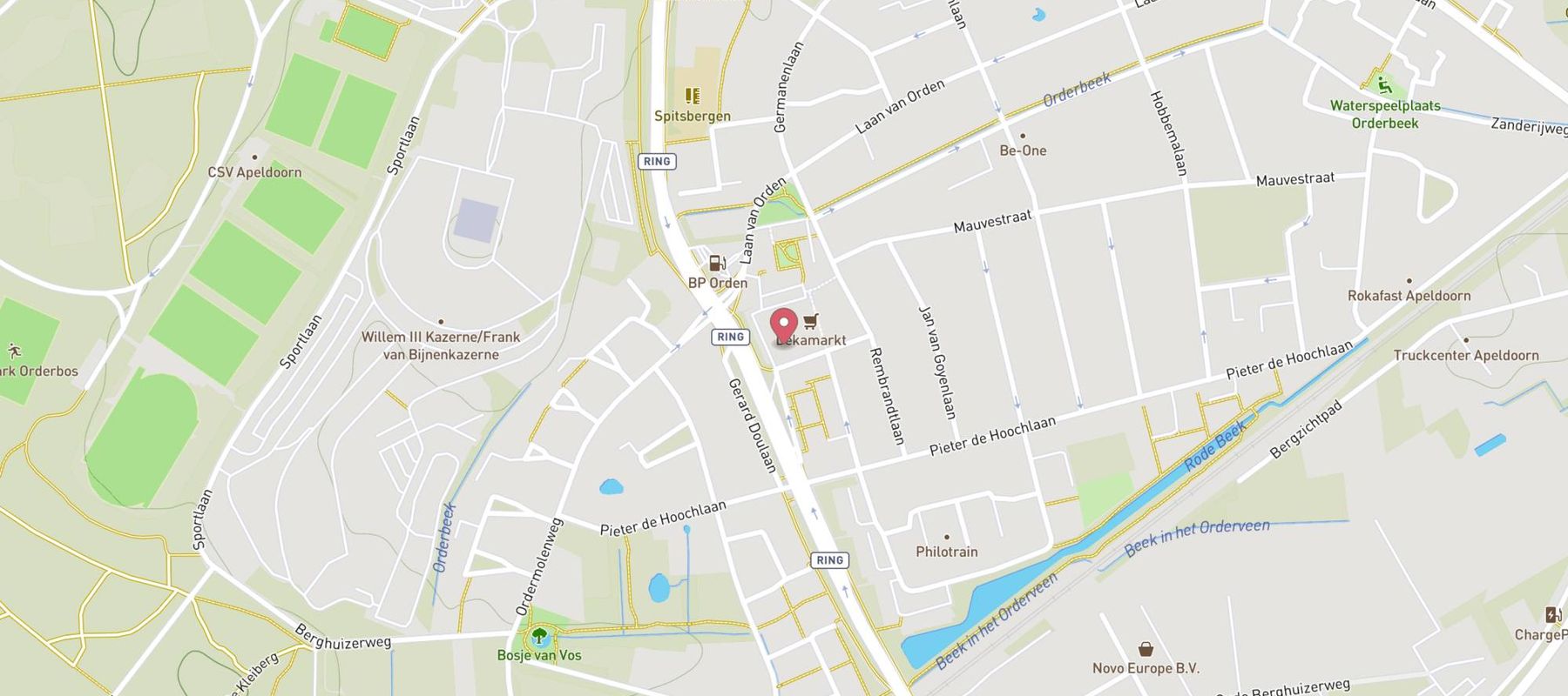 DekaMarkt Apeldoorn map