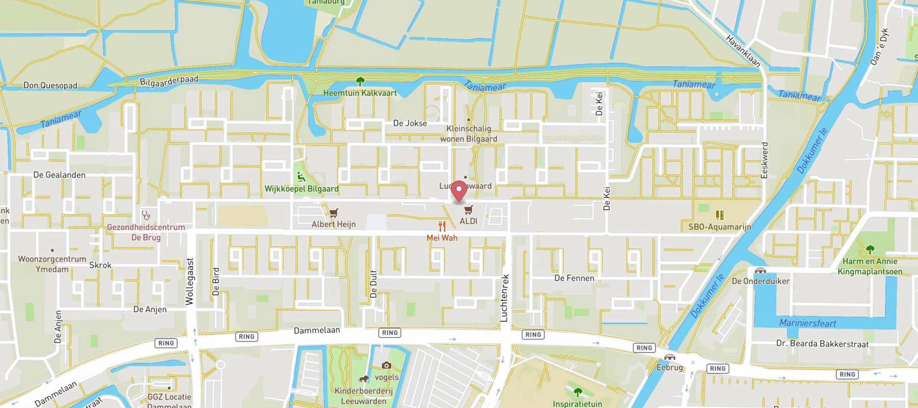 Pearle Opticiens Leeuwarden - Bilgaardpassage map