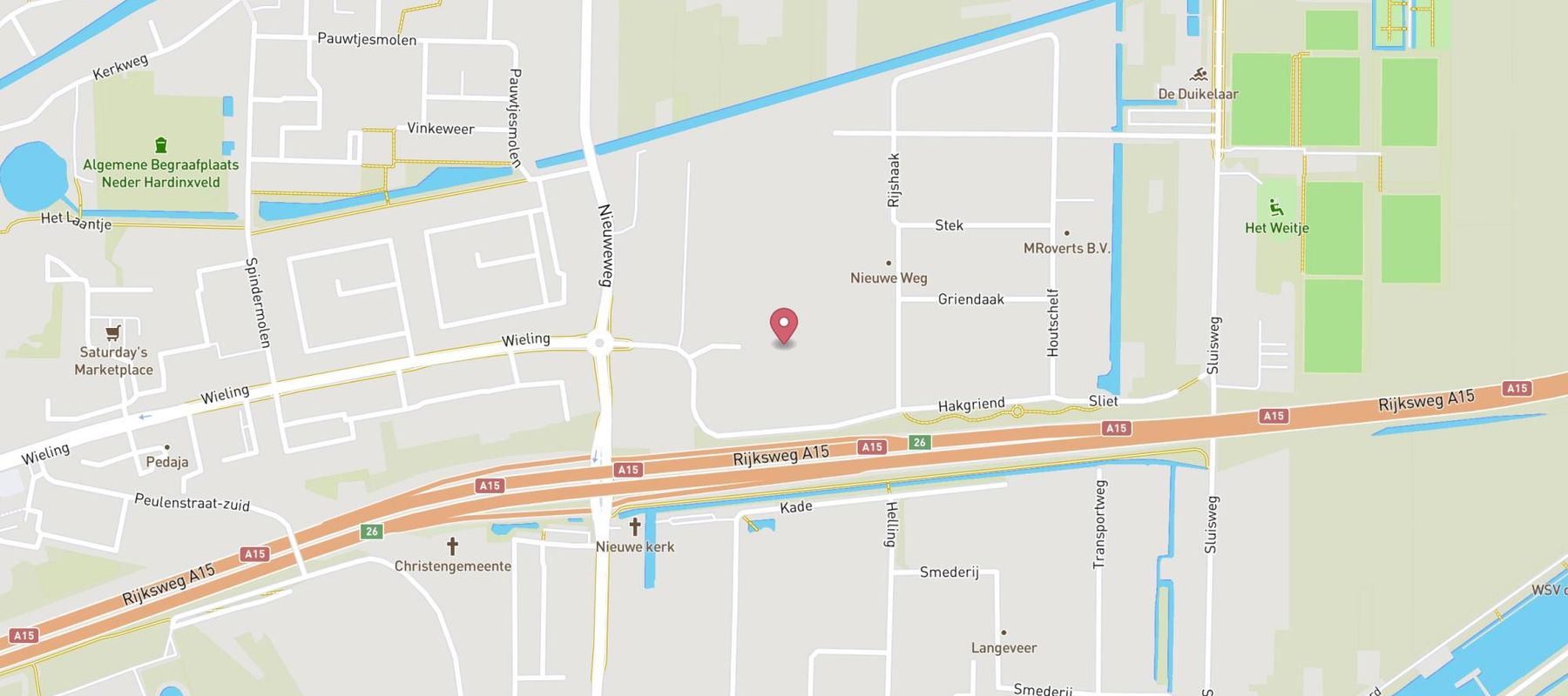 haan tankstation A15 Hardinxveld-Giessendam map