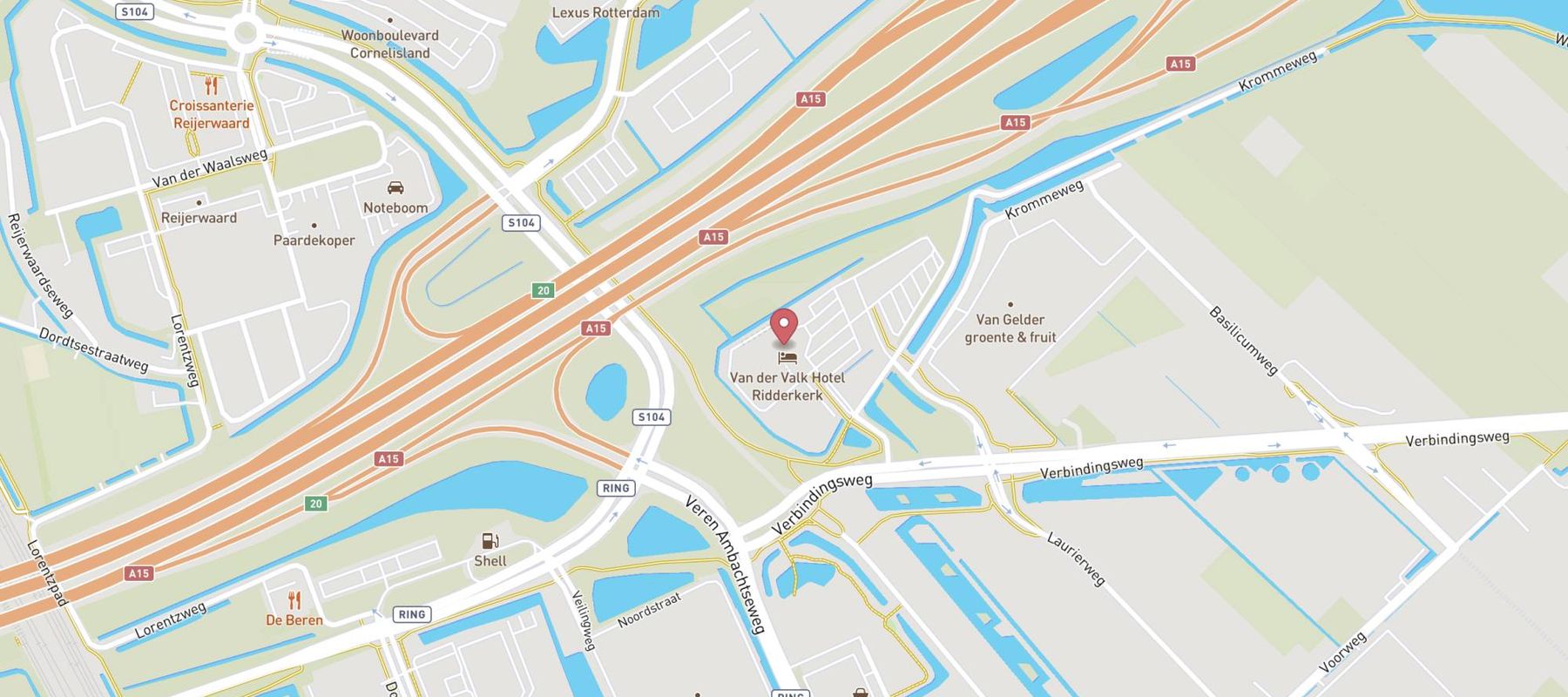 Van der Valk Hotel Ridderkerk map
