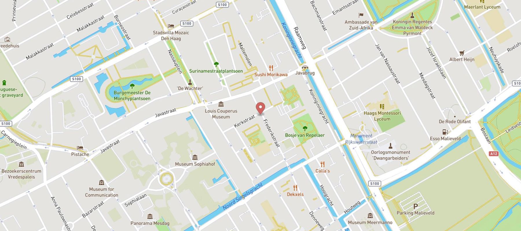 Barista Cafe Frederikstraat map