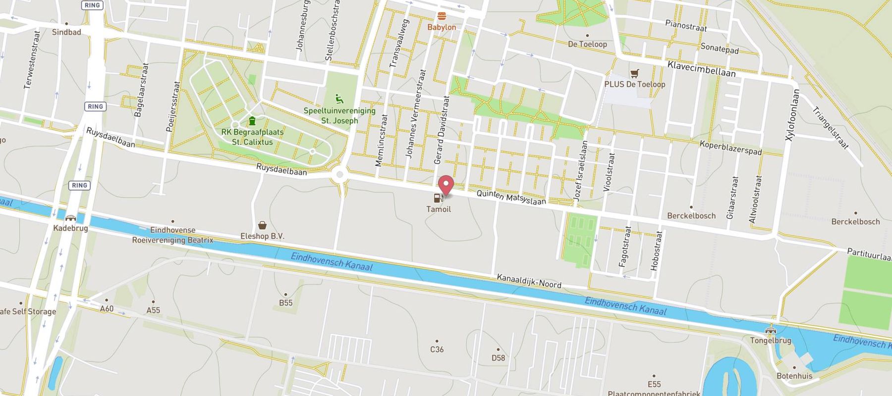 Tamoil Express Eindhoven Matsijslaan map