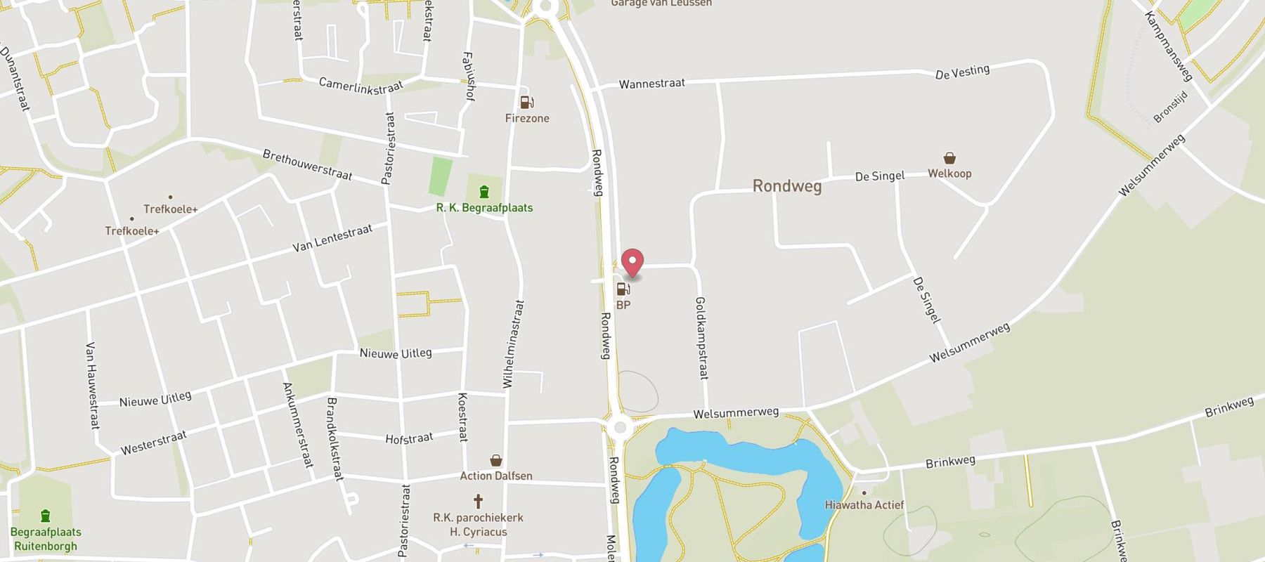 bp tankstation Dalfsen map