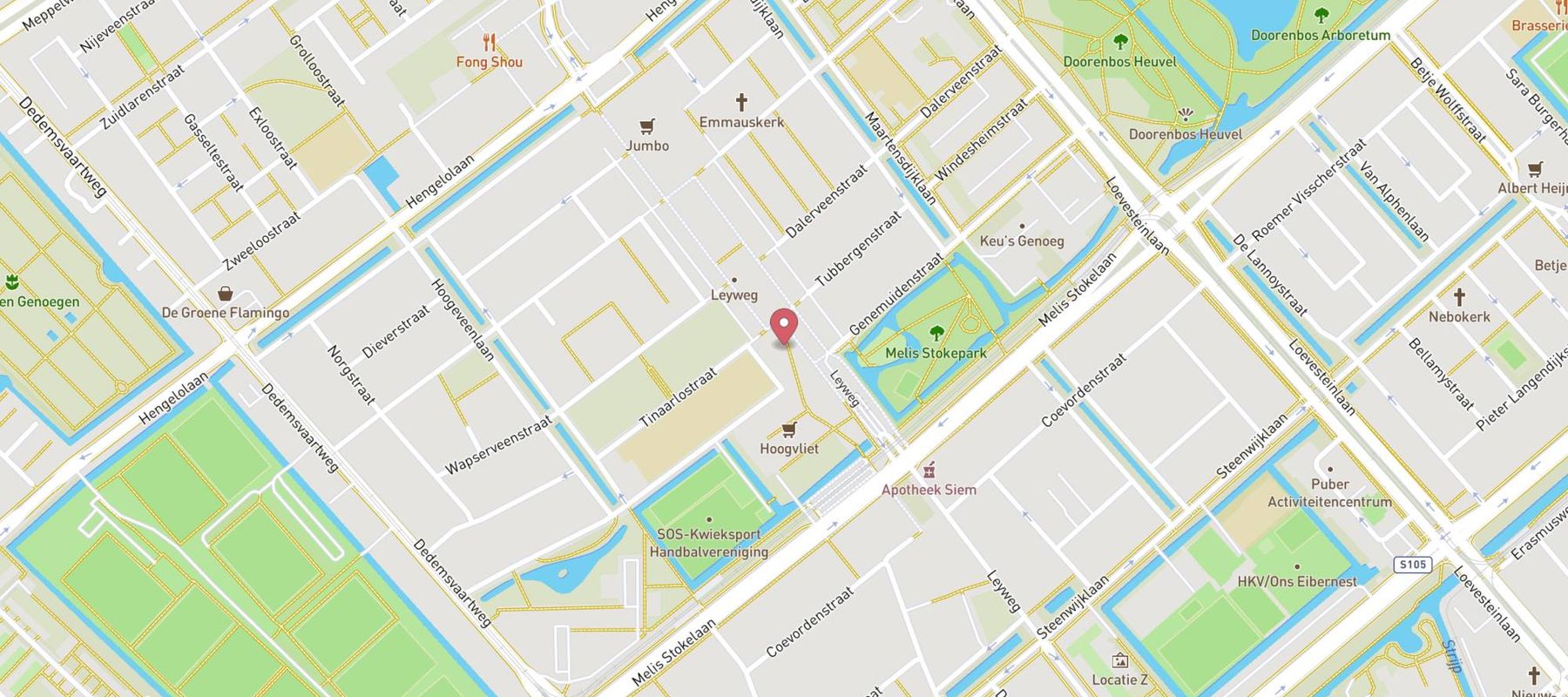 Xenos Den Haag Leyweg map