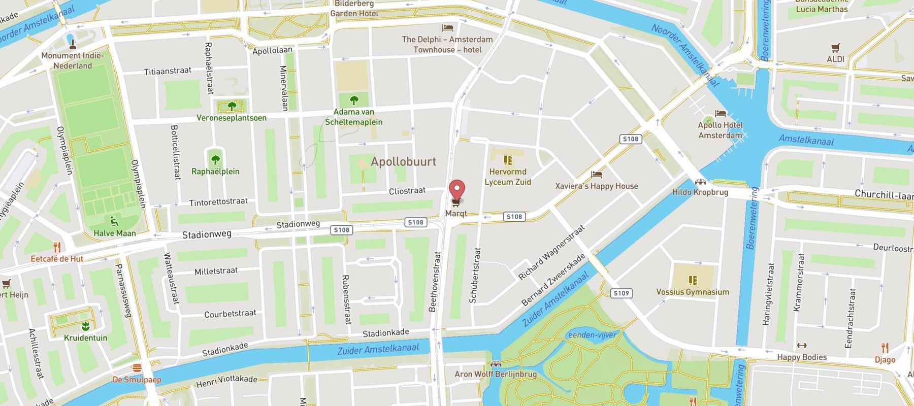 Marqt Beethovenstraat map