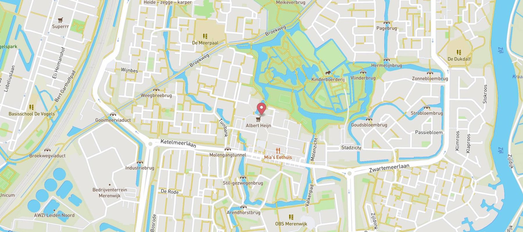 HEMA Leiden-Kopermolen map