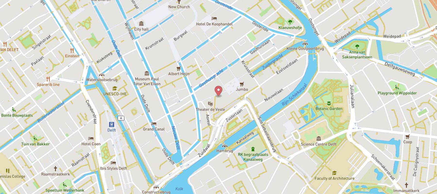 Pathé Delft map