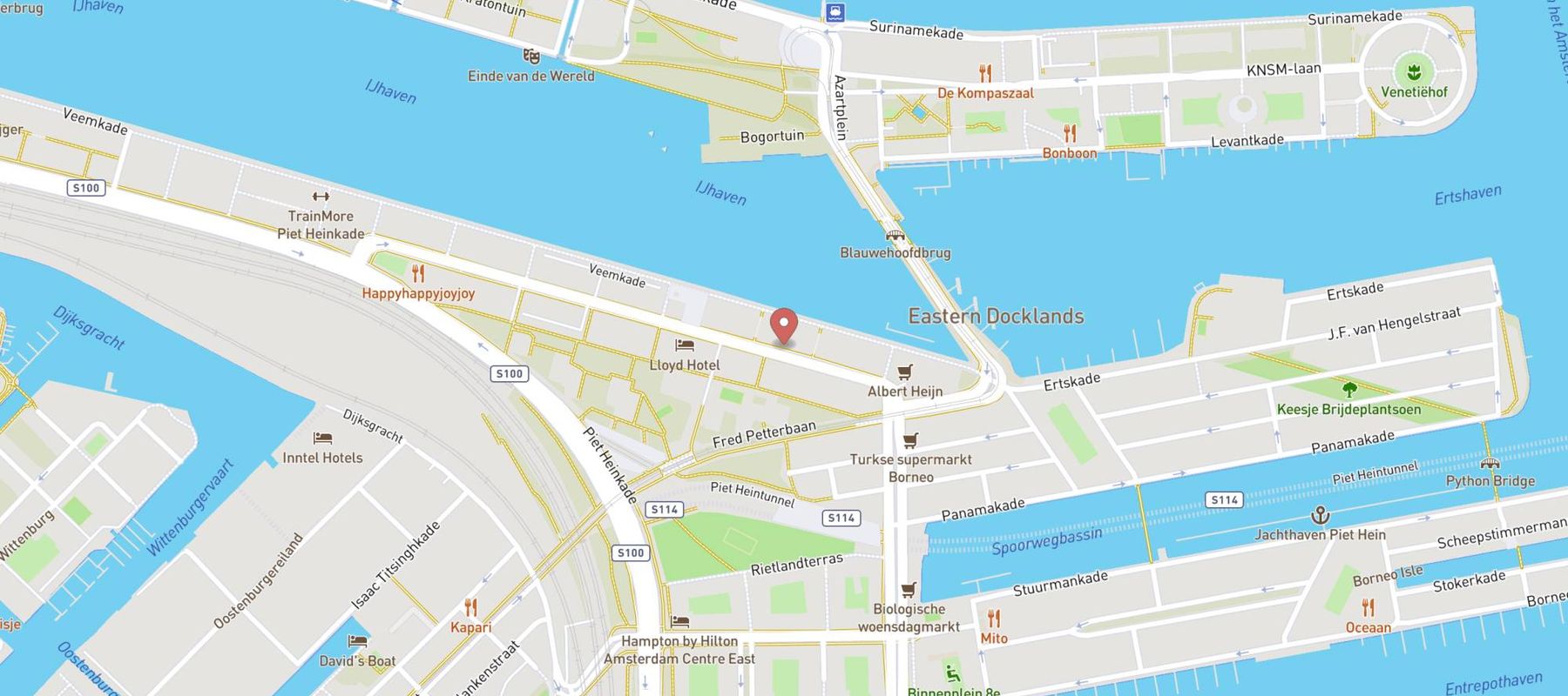 Blokker Amsterdam Oostelijke Handelskade map